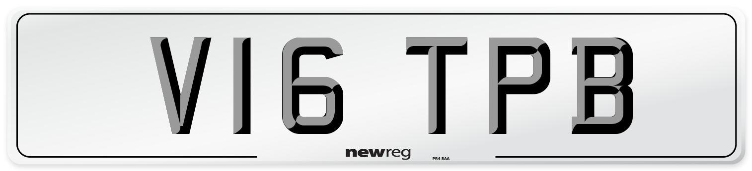 V16 TPB Number Plate from New Reg